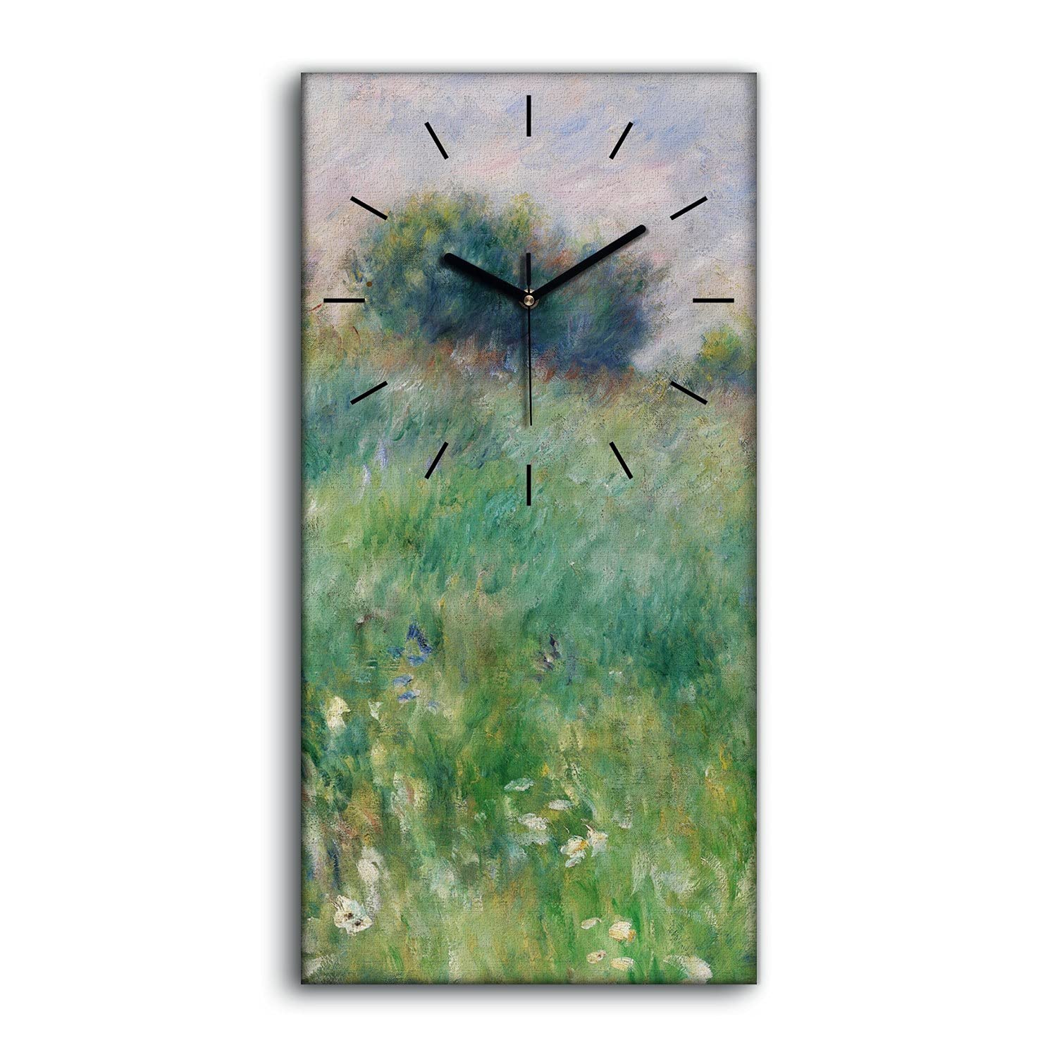 Horloge sur toile sans tic-tac pour retrouver le sommeil et le calme dans la chambre