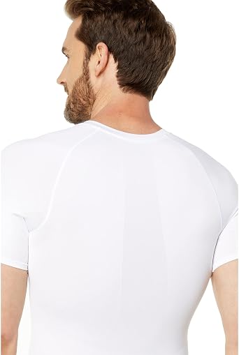 SPANX Mens Ultra Sculpt Seamless Crew Neck - Mens Compression T-Shirt - Flattering Support - Breathable & Sweat Wicking