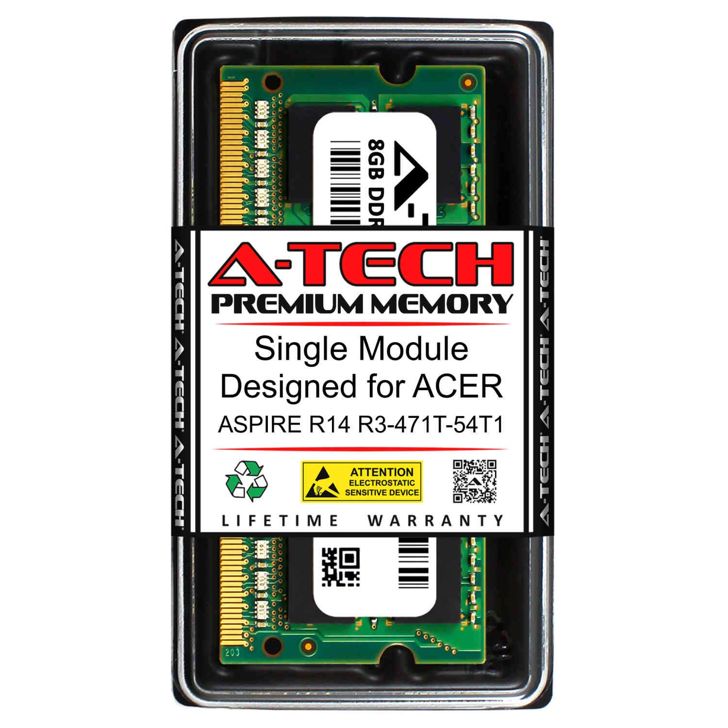RAM 8Go DDR3-1600 Pour Acer Aspire V3-771-6865 - Neuf Garantie à Vie | Mémoire PC Portable