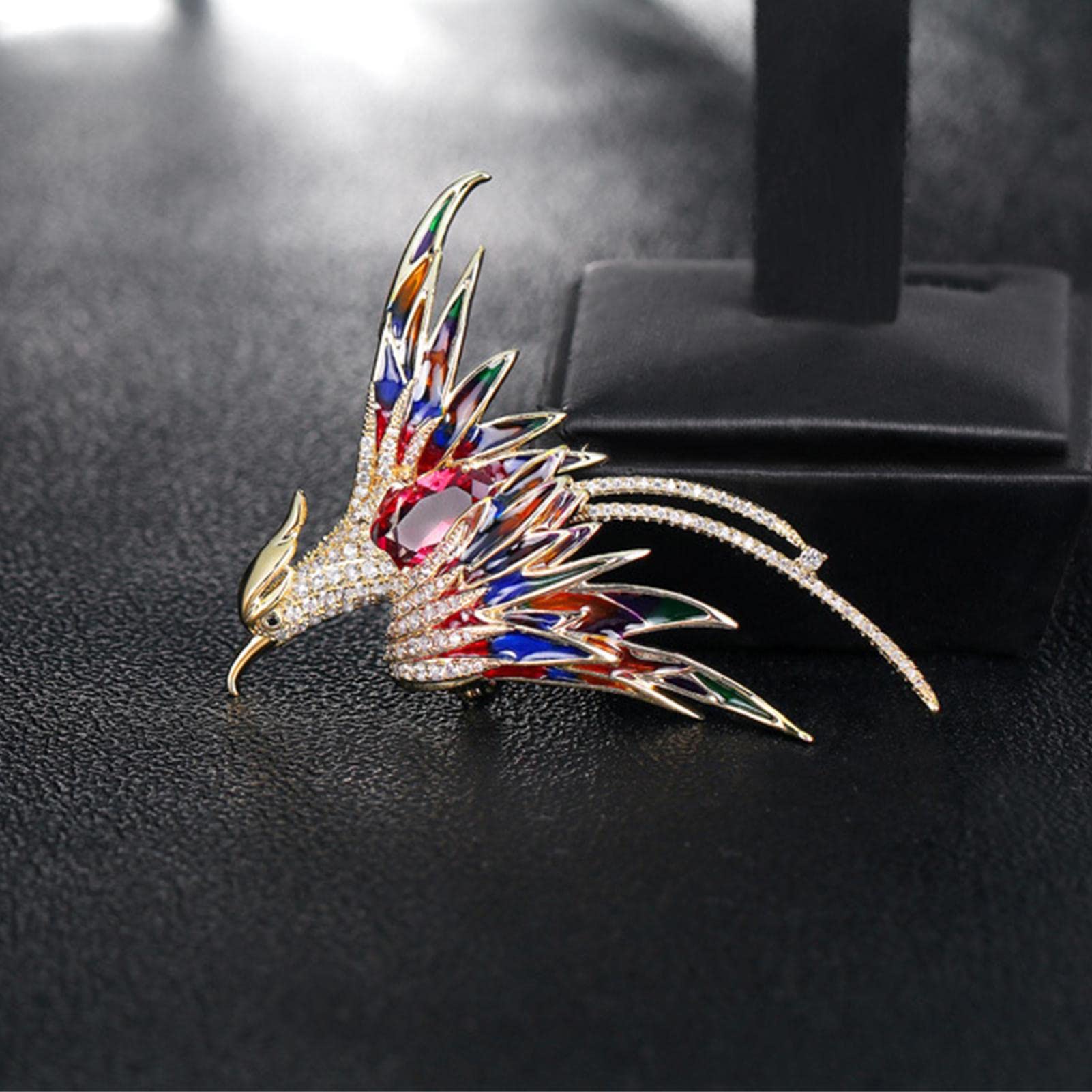 Amazon.co.jp: かわいい鳳凰のブローチ,女性の女性のための魅力的な鳥
