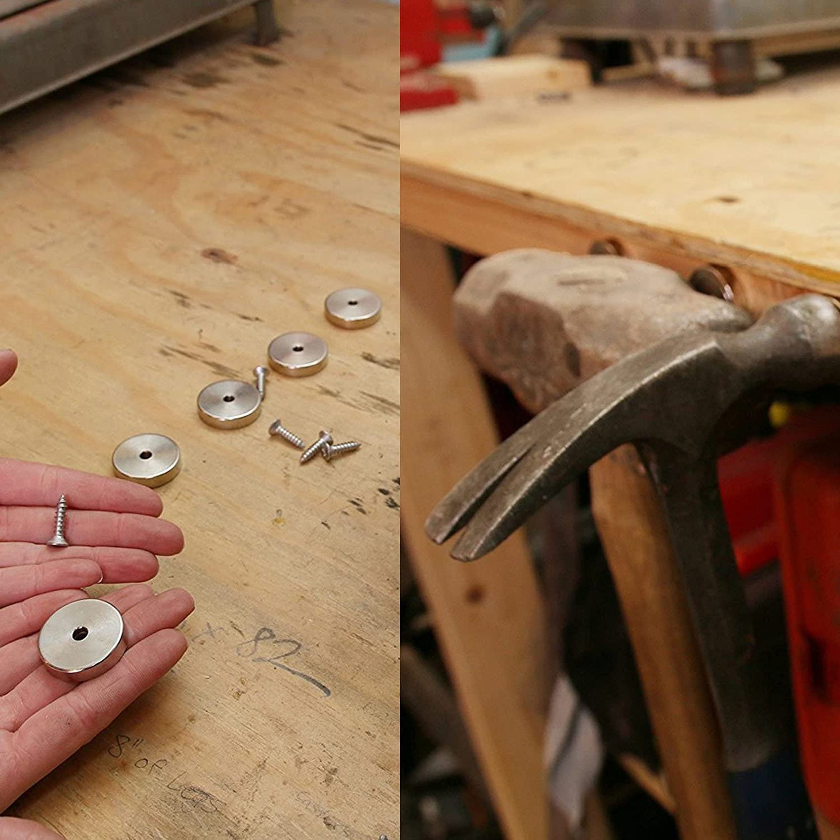 10 Pieces 18 x 3mm with 4mm Countersunk Hole Fastener Magnets - j — Amazon image 5