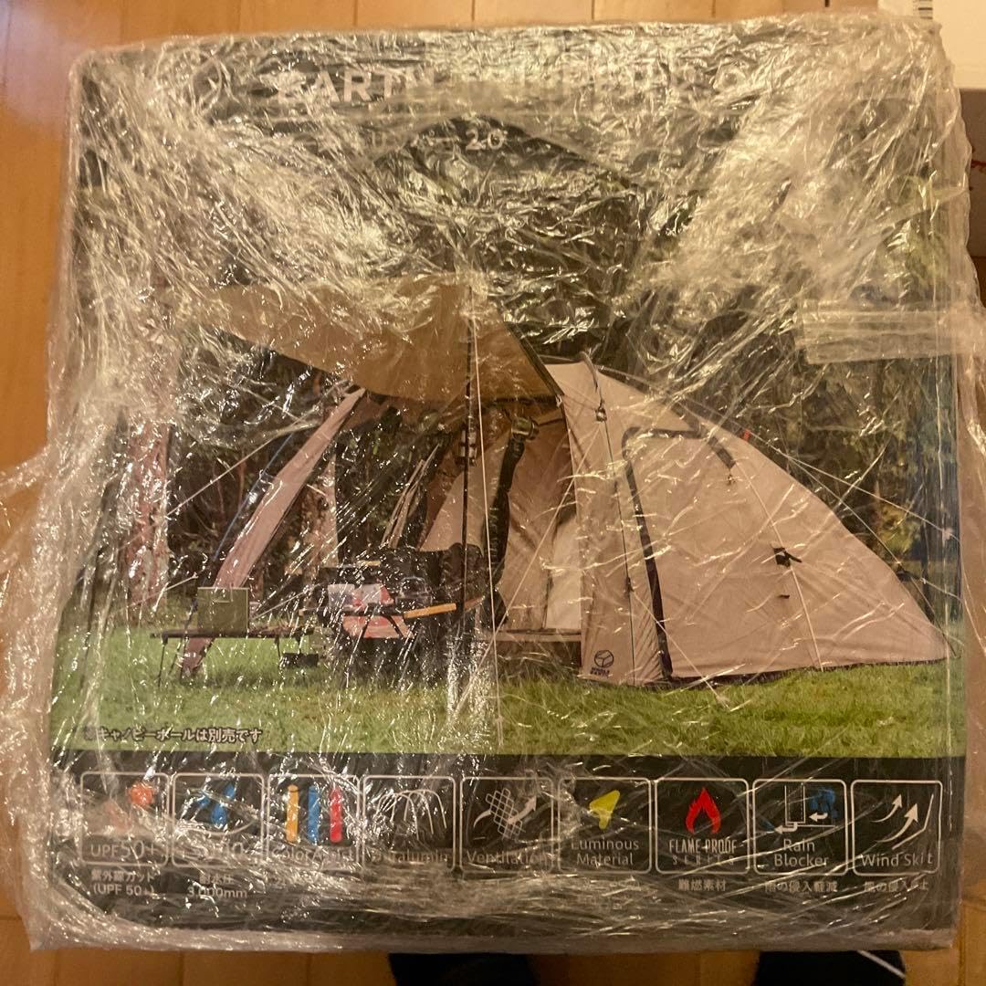 未使用ホールアース アーストリッパー2.0/ソロ1～2人用/2ルーム テント 約1〜2人用 ホールアース WHOLE EARTH アーストリッパー 2.0