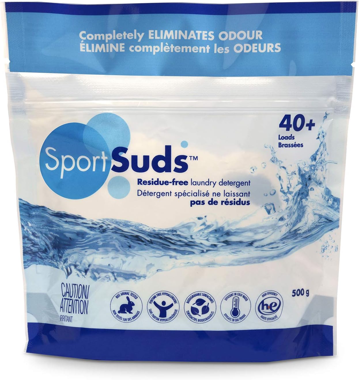 Laundry Detergent, Odor Eliminator Technology, Laundry Soap for Workout Clothes and Everyday Use - 500grams