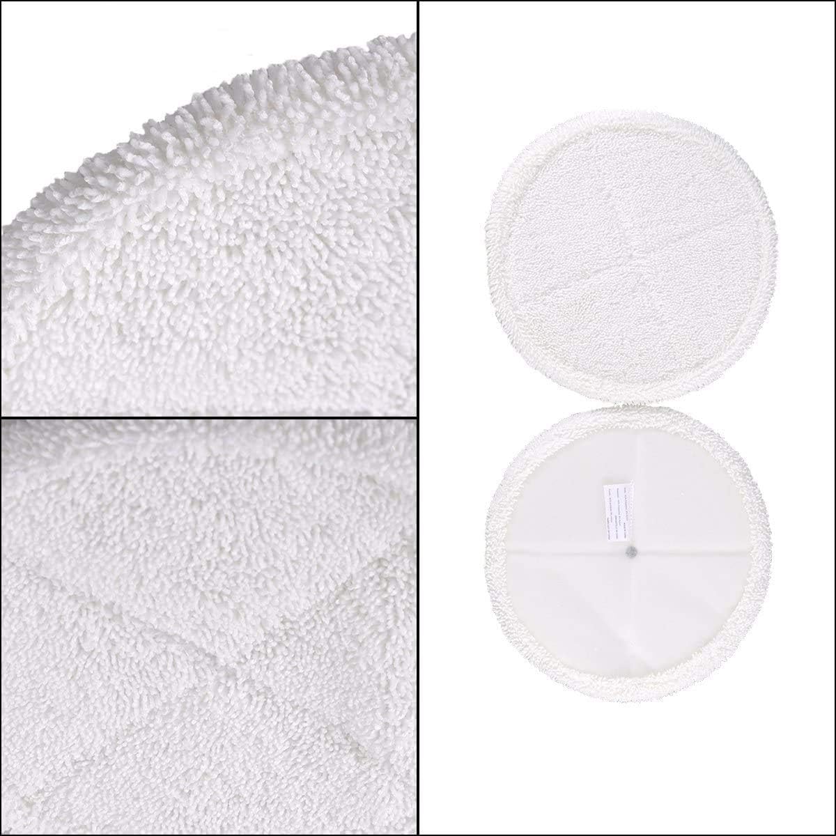 6 Pack Mop Pads Replacement Parts Compatible with Bissell 2124 2039A Spinwave Powered Hard Floor Mop (2 Soft Touch Pads + 4 Scrubby Pads)