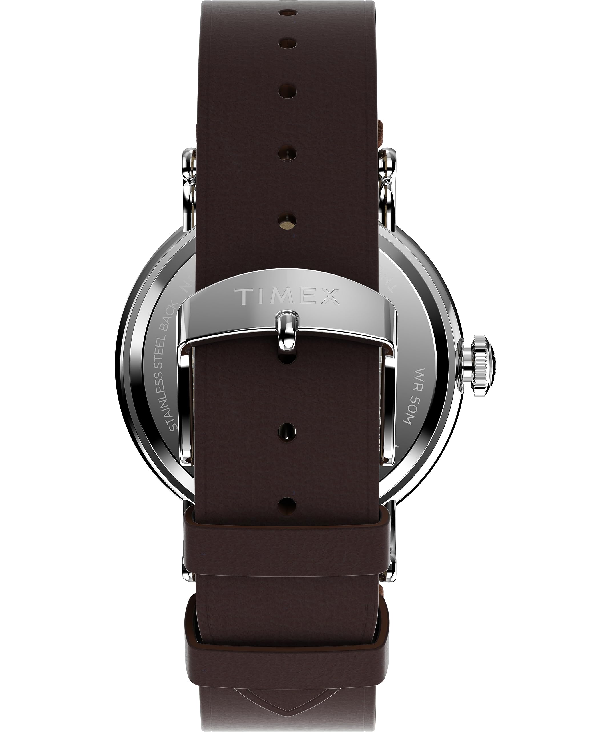 Timex Men's Waterbury Coin Edge 40mm Leather Strap Watch