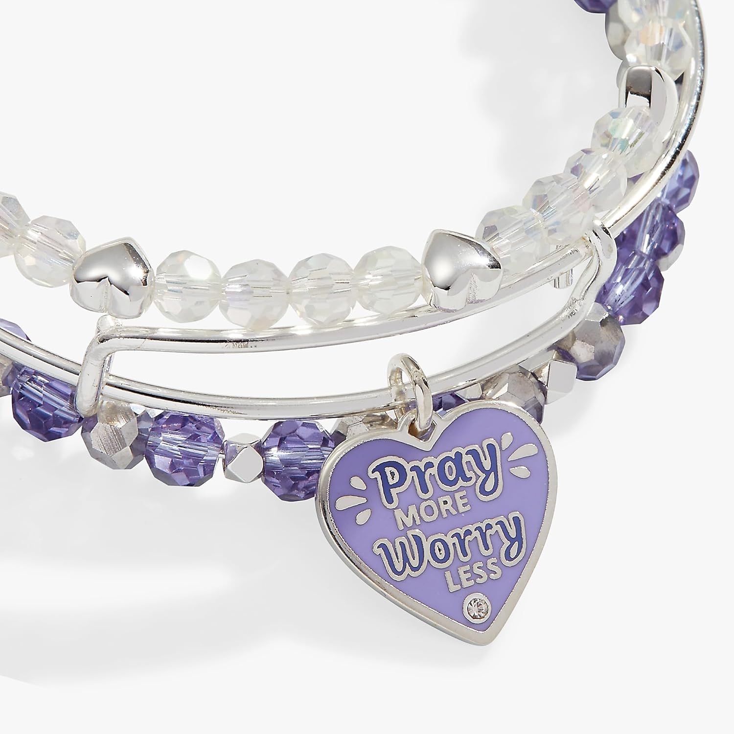 Alex and Ani Pray More Worry Less Bangle Set