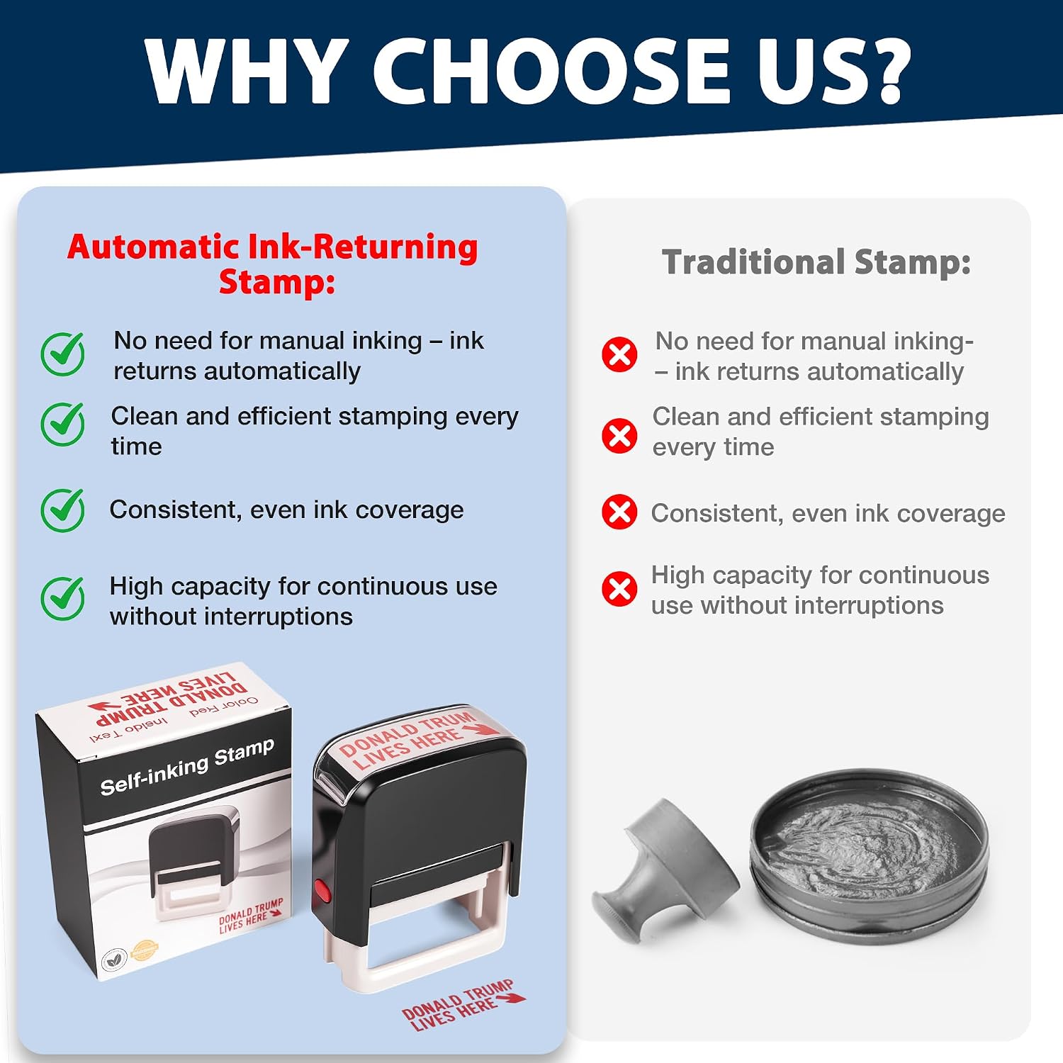 Trump Stamp Hurts vs Red Ink: Office Gift Insight: Compared!