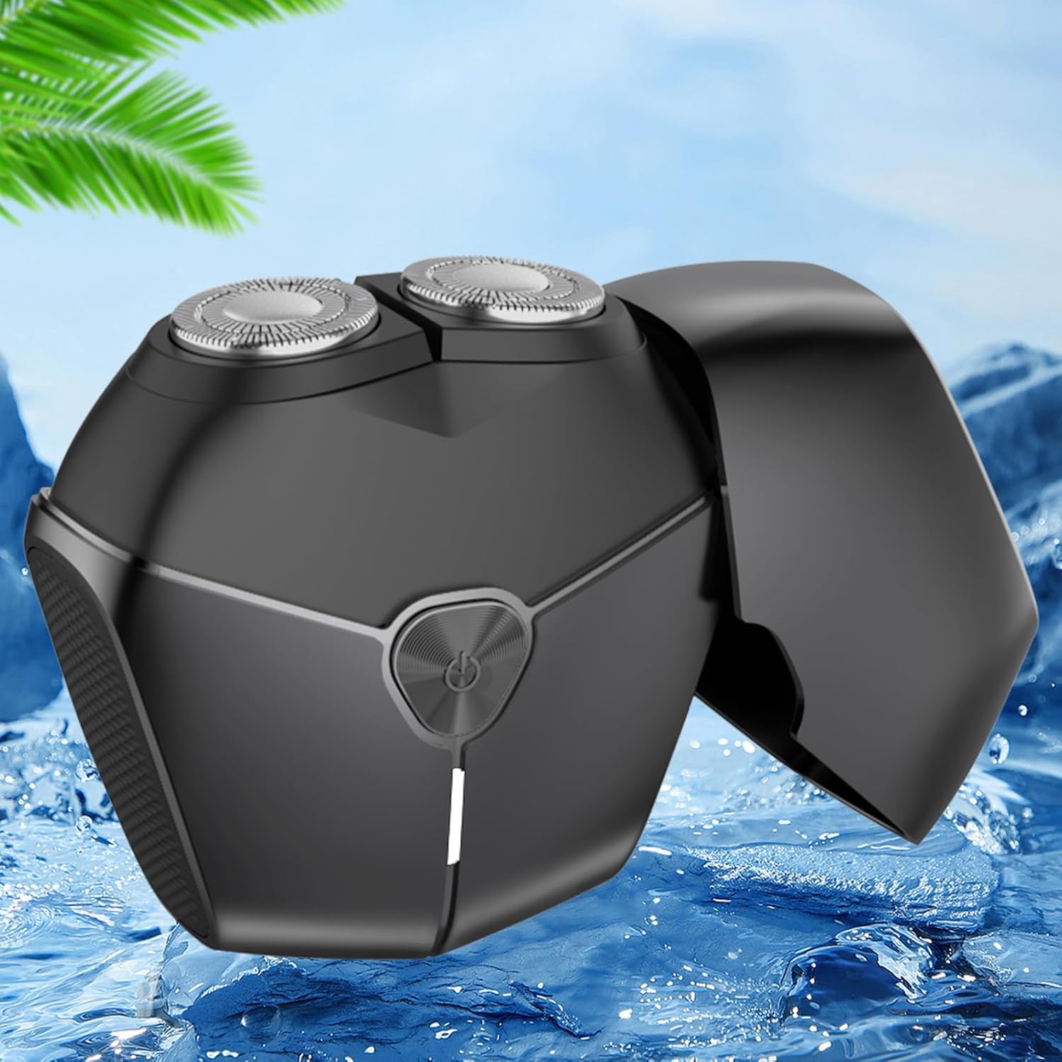 Electric Shavers for Men, Mini Rotary Shaver Portable, Electric Razor for Men, Travel Shavers with Case, Waterproof Face Razor as Gift, USB Type C for Home, Car, Travel