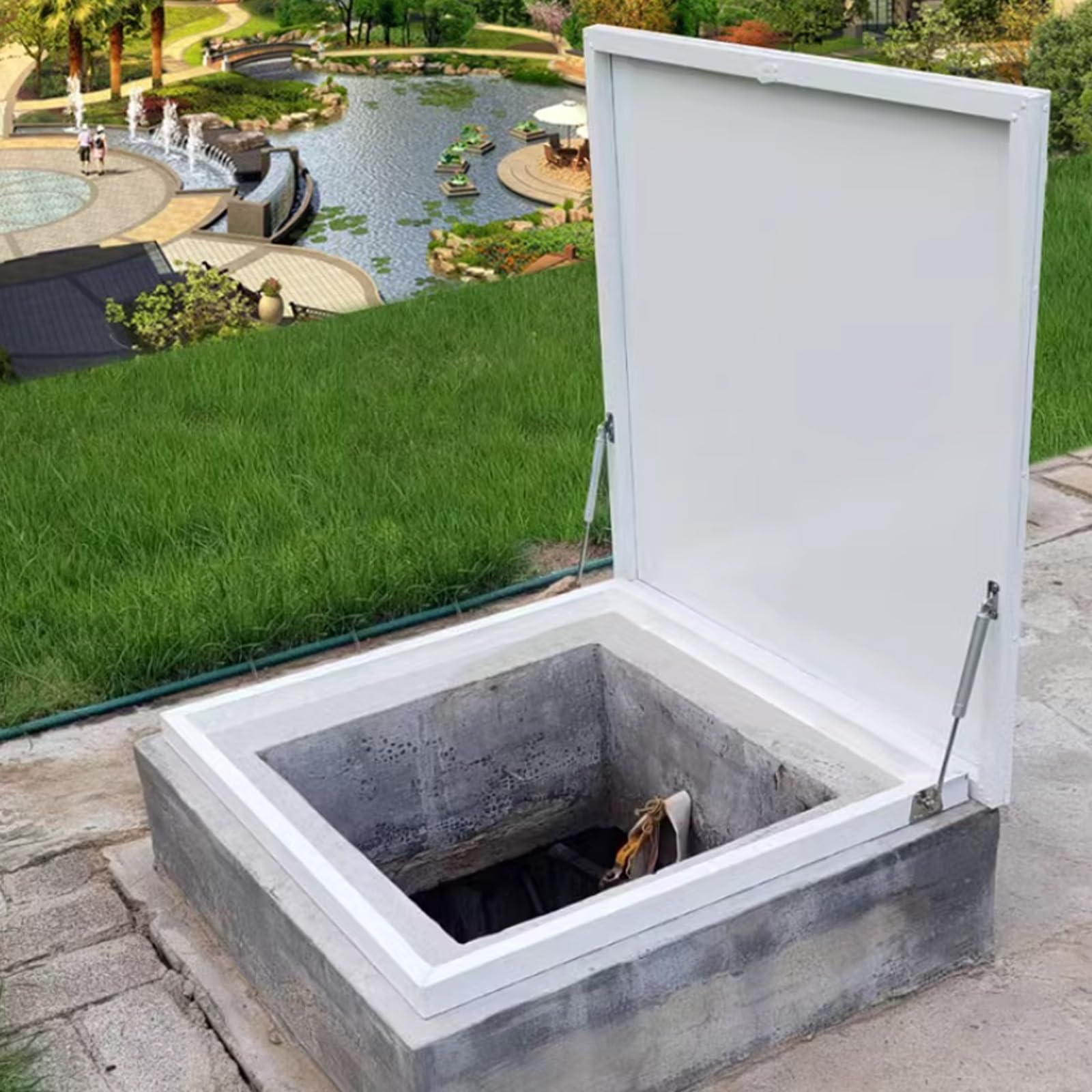 Trappe d'accès robuste en acier inoxydable 30 x 36 pour combles