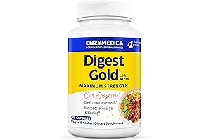 Enzymedica Digest Gold + ATPRo: Maximum Strength Enzymatic Support for Digestion and Bloating Relief
