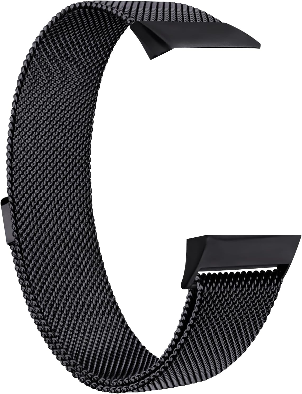 Tobfit Watch Strap Compatible with Fitbit Charge 4 / Fitbit Charge 3 (Watch Not Included), Stainless Steel Chain Strap with Magnetic Buckle Compatible for Men & Women