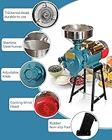 Vista 6 de NAIZEA Molinillo Eléctrico de Grano, 3000W 110V Molinillos de Especias y Trigo Comerciales, Molinos de Harina de Maíz con Embudo, Máquina Molinillo