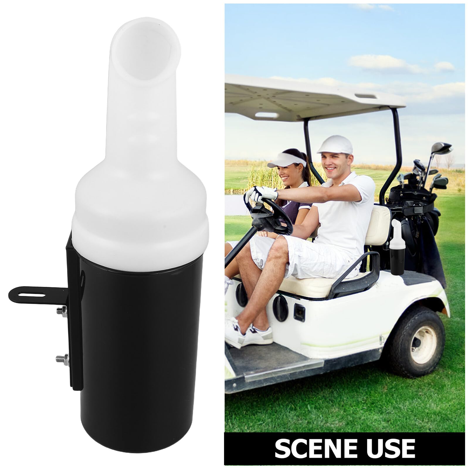 Abaodam Golf Sandflaschenhalter mit Halterung für Golfwagen, Kunststoff