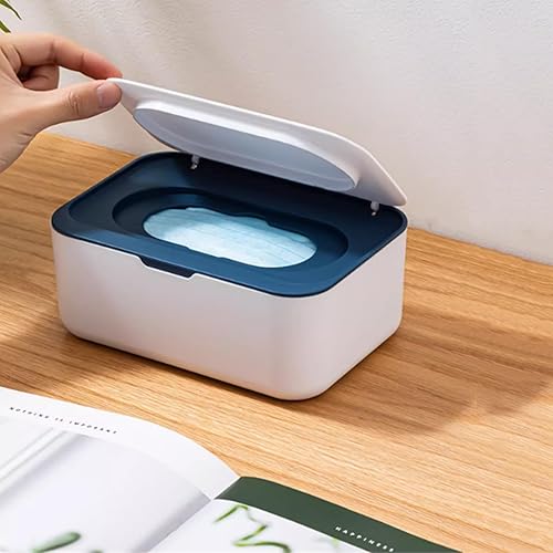 Miniatura 5 de Dispensador de toallitas con 2 soportes portátiles recargables para toallitas, caja grande reutilizable para toallitas desechables, contenedor de