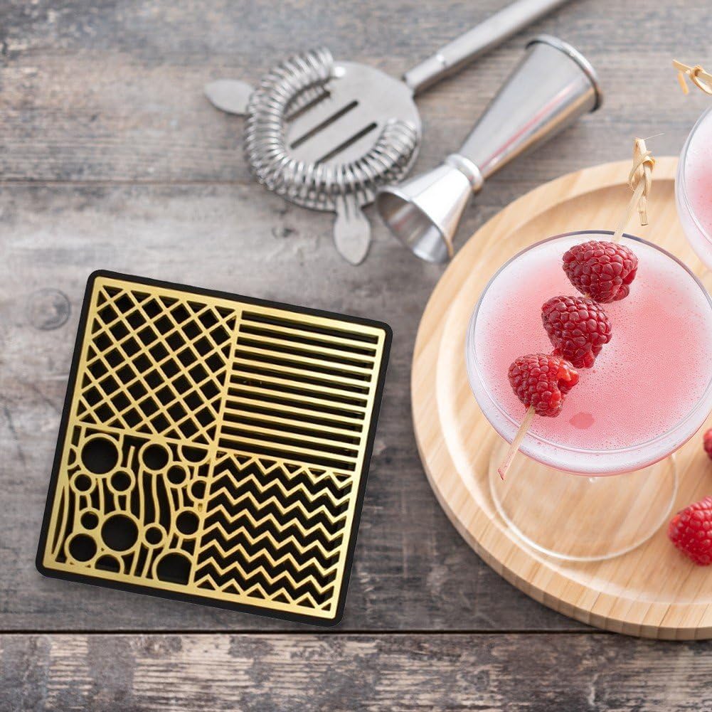 Bandeja para Estampar Hielo con Diseño De Latón, Molde Personalizado para Cubitos De Hielo, Accesorio De Barman para Coctelería Y Whisky.