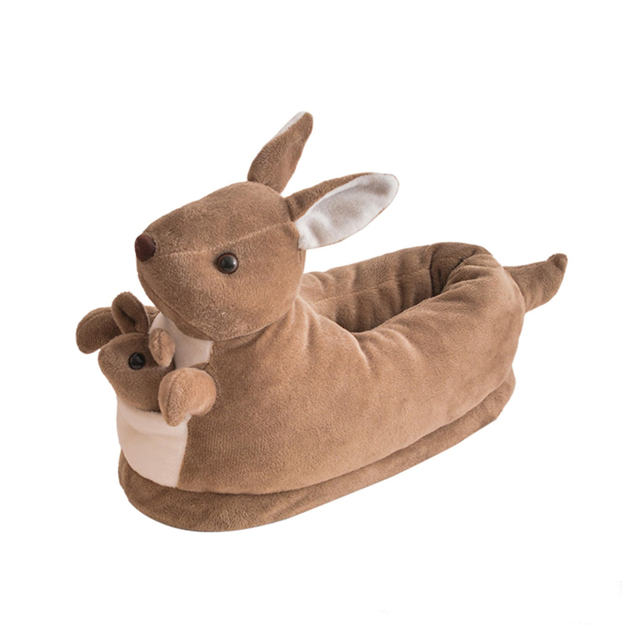 CARRY TRIP Girl Indoor Slipper Cute Kangaroo Shoes Soft Fur Slipper Winter Warm Slipper Soft Plush Shoes For Unisex Material Plush(6,7,8- UK Size) (B0CPVGZBH2) Amazon Price History, Amazon Price Tracker