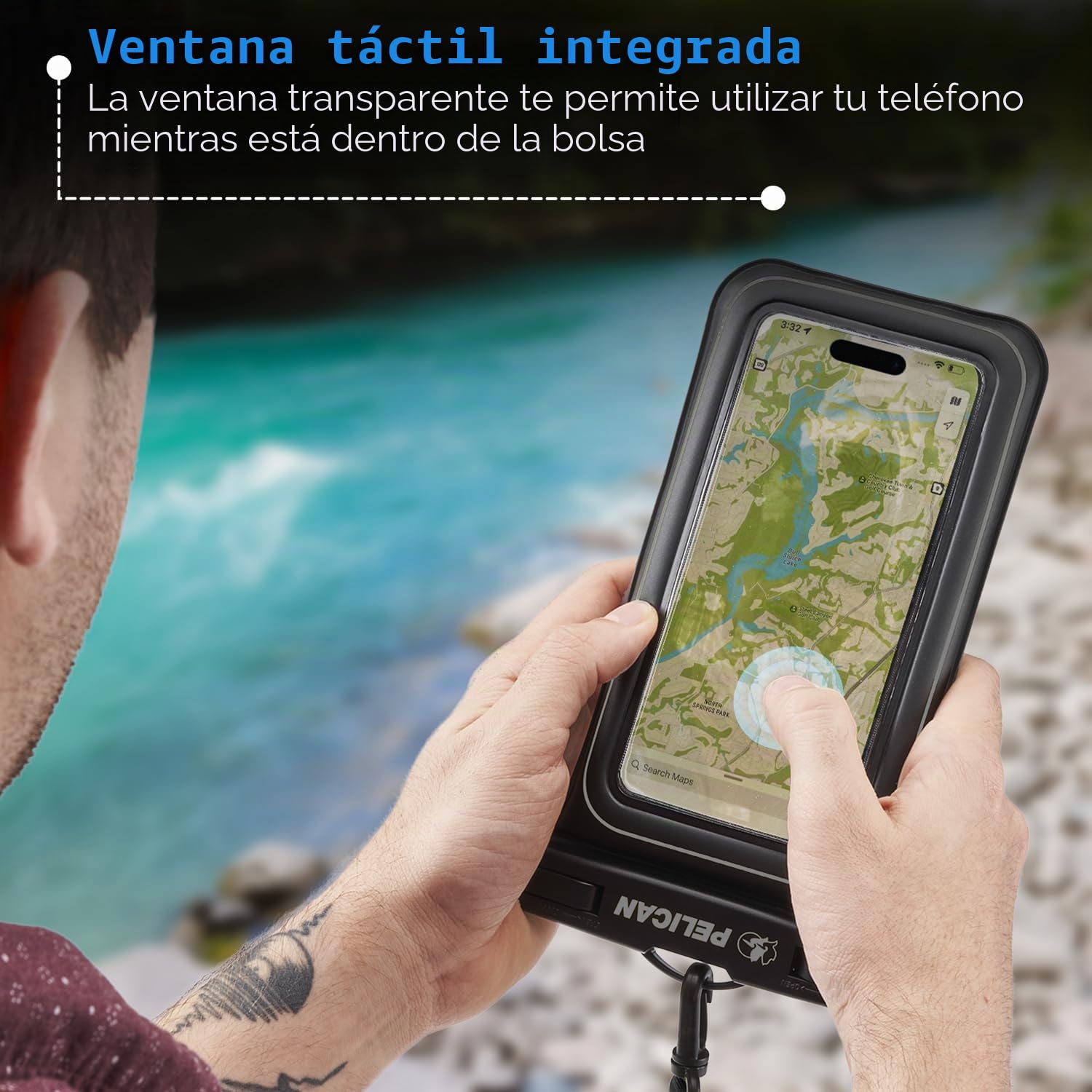 Case-Mate Pelican Marine - Funda Impermeable IP68 (tamaño Regular) - Funda Flotante Impermeable para teléfono