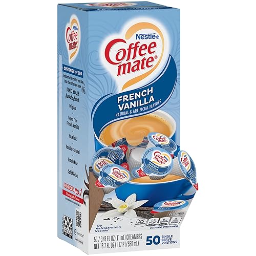 Miniatura 4 de Coffee Mate, Café líquido 0.375 oz, paquete surtido (4 sabores), 200 unidades