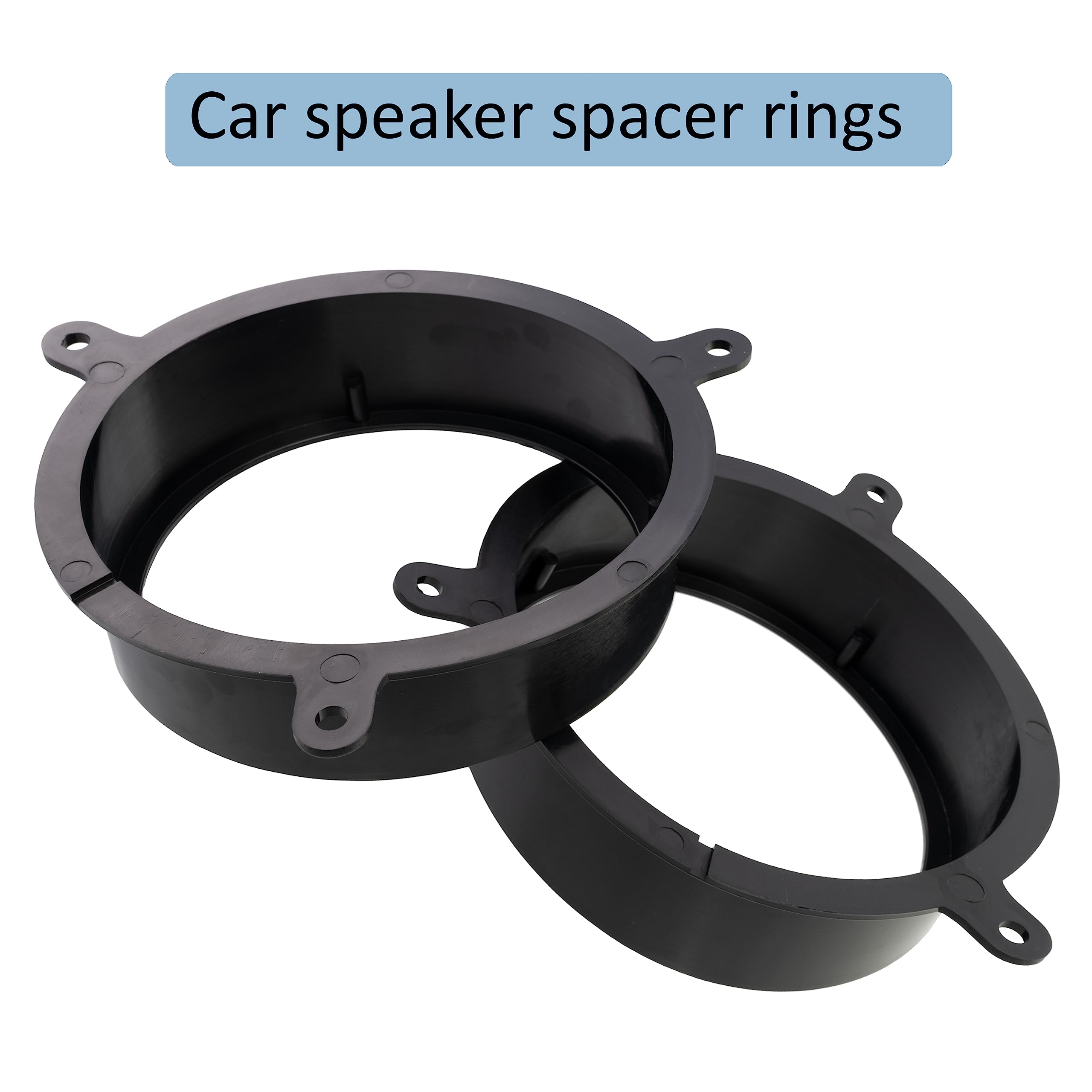 Kit 2 Adaptateurs Haut-parleurs 165 Mm Pour Portières - Compatible Toyota Auris, Joints Et Vis Inclus - 3