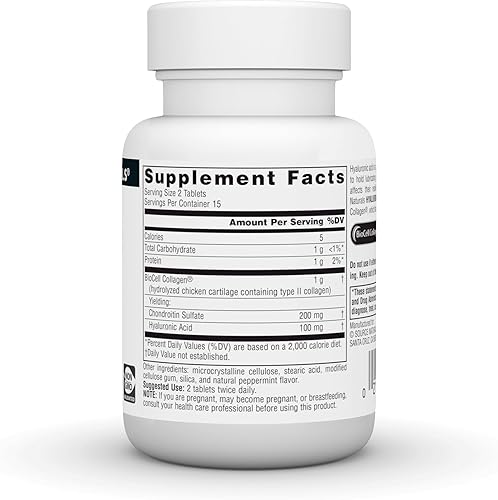 Miniatura 9 de Source Naturals Ácido hialurónico, 50 mg, 60 tabletas