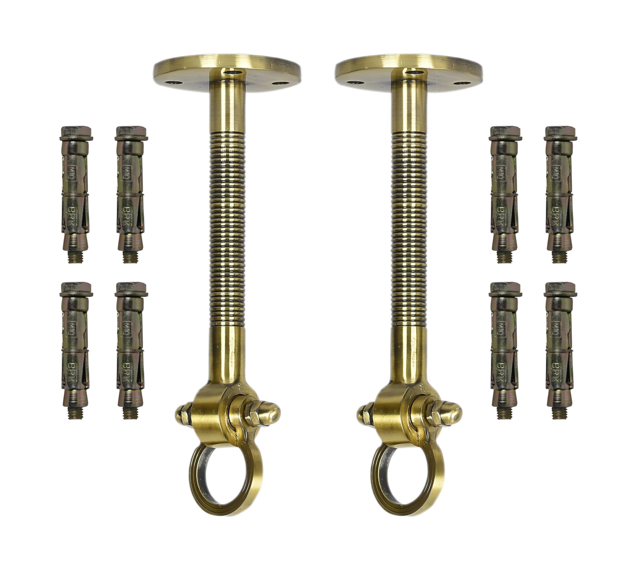 TRENDY CREATION HUB 12 Inch Long Heavy Duty Swing Hanging Hooks Zula for Home with Anchor Bolt Fasteners Suitbale for Hammock Swing jula Kadu (Pack of 2)-image-25