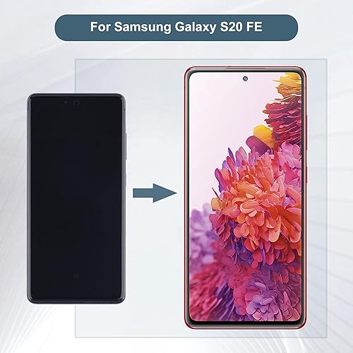 Miniatura 6 de AMOLED - Pantalla compatible con Samsung Galaxy S20 FE SM-G780F SM-G780F/DSM 6.5 pulgadas, pantalla táctil LCD con herramientas (negro Aura)
