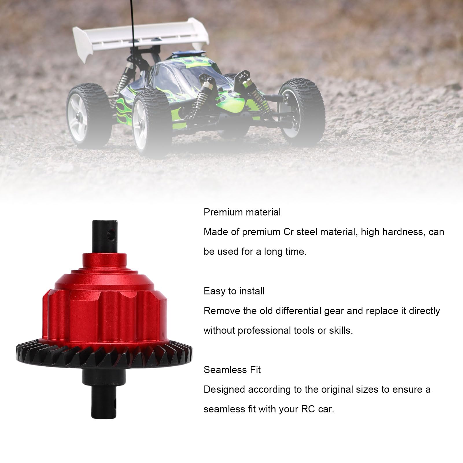 Sonew Kit de Engranaje Diferencial Trasero Premium 37T 13T para /10 MAXX
