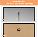 upsimples 11x17 Picture Frame Black 3 Pack, Large Picture Poster Frames 11x17 for Horizontal or Vertical Wall Mounting, Scratch-Proof Wall Gallery Photo