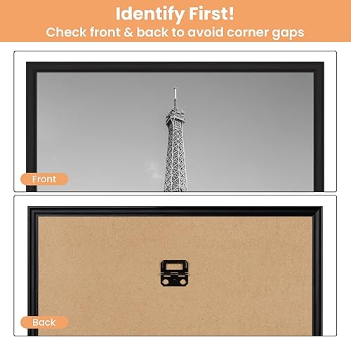 Vista 5 de upsimples Portarretratos de 11 x 14 pulgadas, color negro, paquete de 3 marcos de póster a prueba de arañazos de 11 x 14 pulgadas para galería