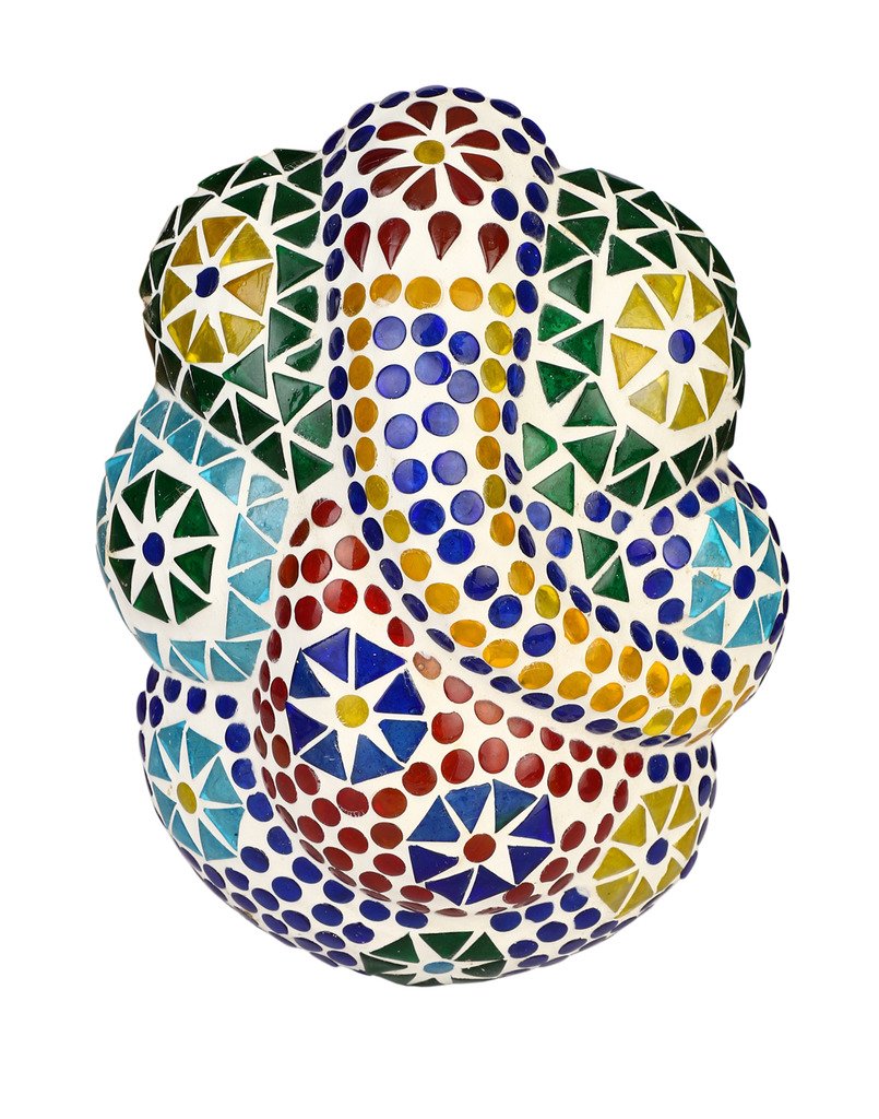 Somil G124000 100-Watt Sanctified Ganesha Wall Lamp (Multicolour, Round)