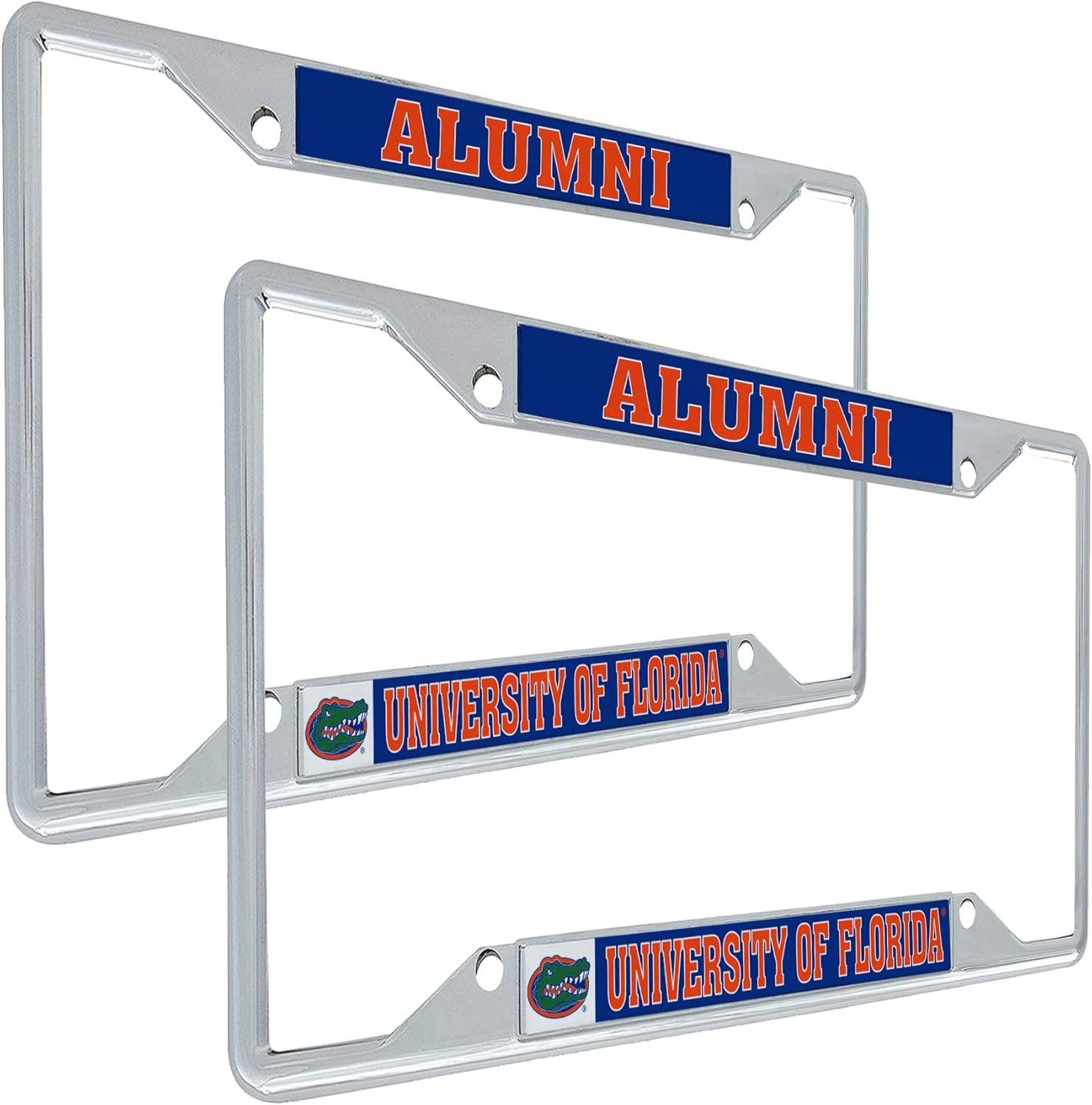 Desert Cactus University of Florida License Plate Frame Car Tag Holder for Front or Back of Car Officially Licensed Metal (Alumni 2-Pack)