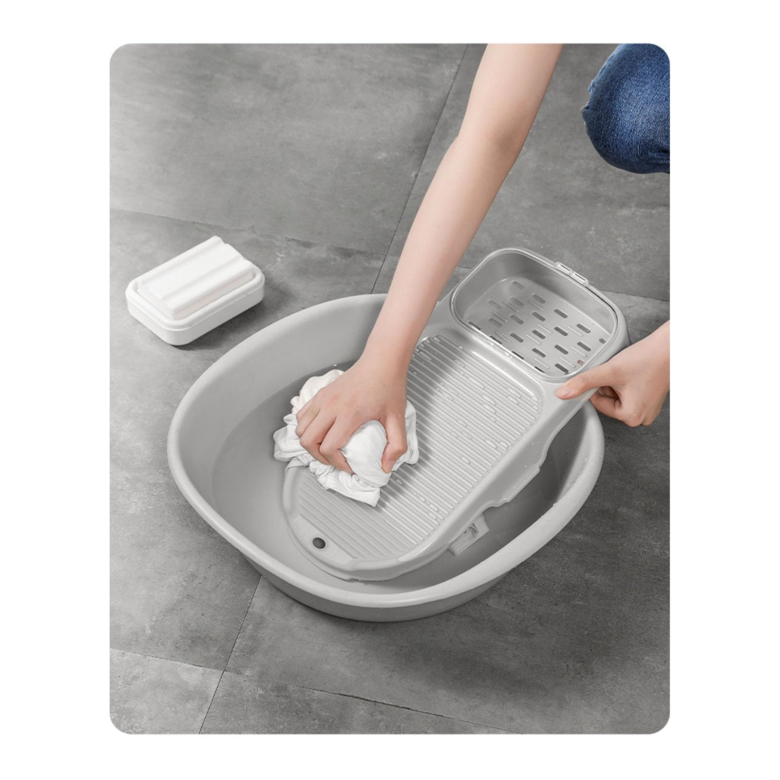 Waschbrett Zum Händewaschen von Kleidung, Kunststoff-Wäschebrett, Waschbrett, Waschbrett, Tragbares Werkzeug Zum Händewaschen von Kleidung für den Schlafsaal der Schule zu Hause