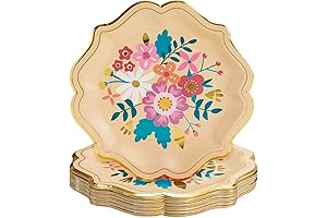BLUE PANDA Vintage Floral Paper Plates for Your Perfect Mexican Fiesta