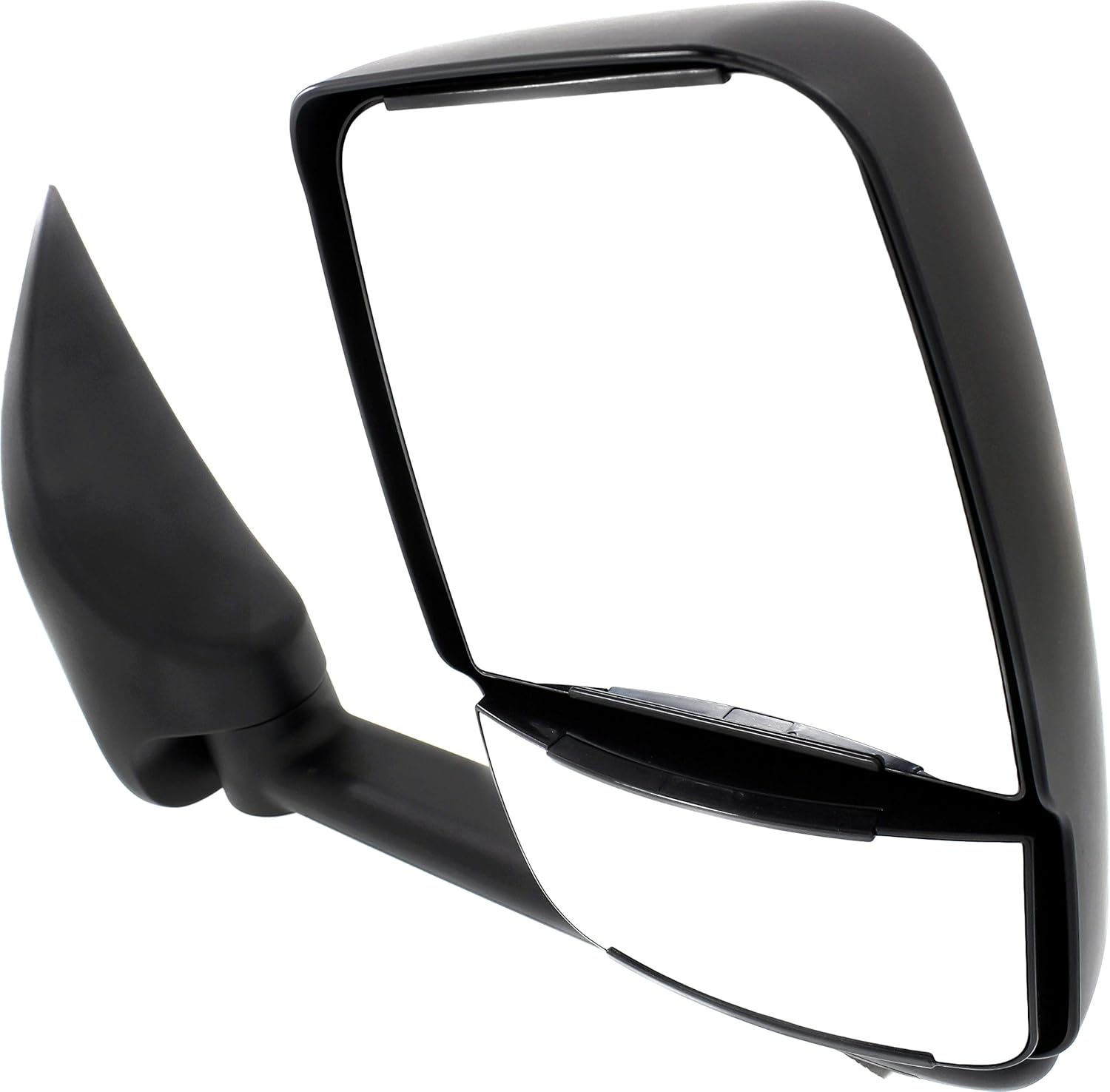 Kool Vue Passenger Side Manual Adjust Towing Mirror for Ford E-350 Super Duty 2002-2014 Without Signal Light Paintable Standard Passenger Van