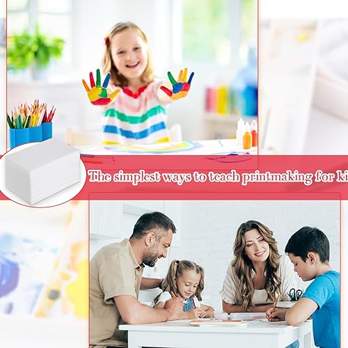 Miniatura 6 de Cholemy 240 placas de impresión de espuma de 4 x 6 pulgadas, hojas de espuma blanca para manualidades, tablero de espuma, juego de papeles de espuma