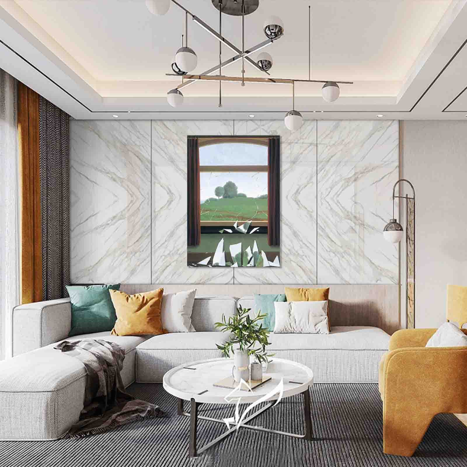 Amazon｜アートポスター ルネ・マグリット田園の鍵ウォールアート 壁画