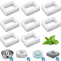 Vista 8 de Filtros de repuesto para fuente de agua para gatos, paquete de 16 filtros de carbono para fuentes de agua para gatos y 4 filtros de espuma