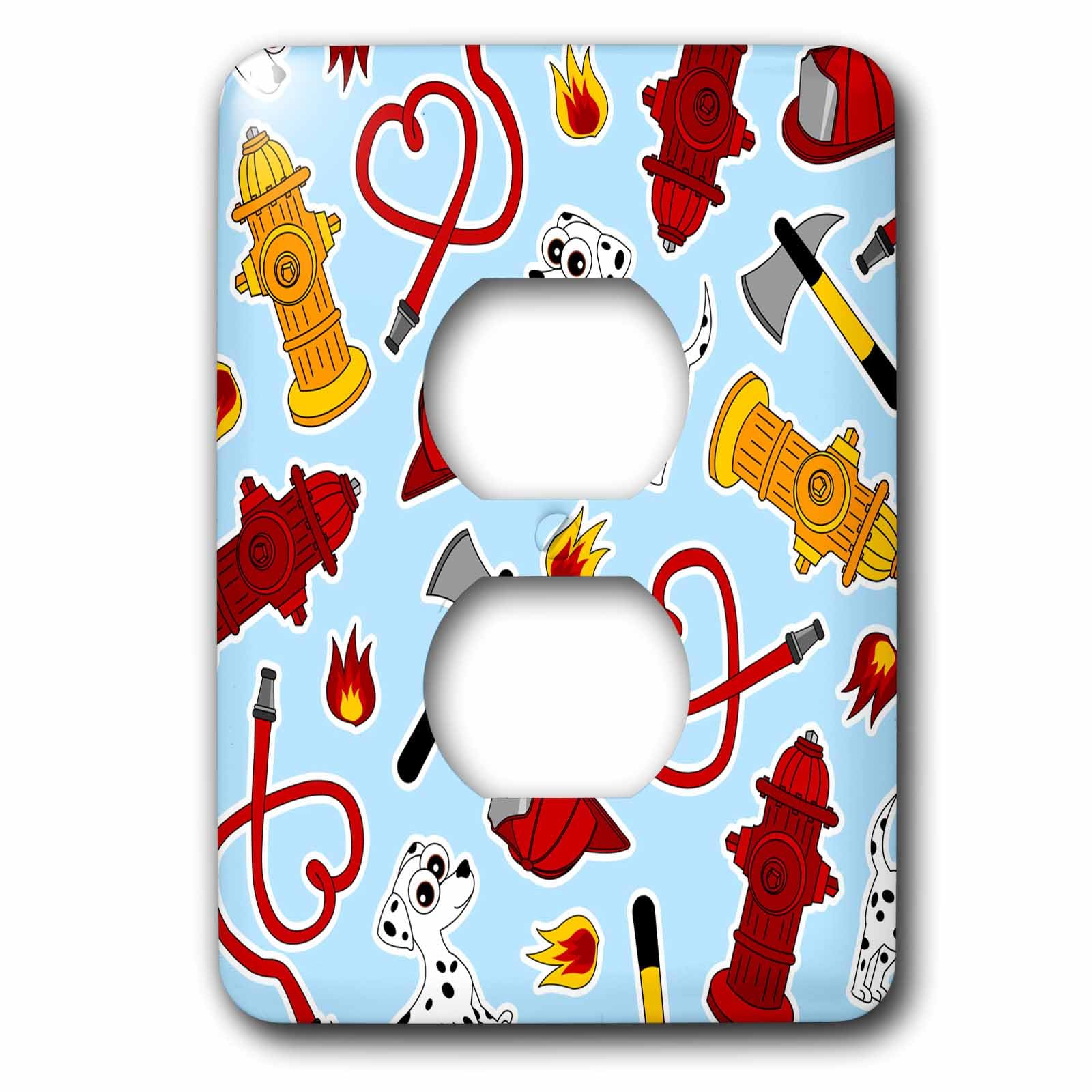 Coque pompier bleu 3dRose lsp_165911_6 idée cadeau original pour famille de sapeur-pompier