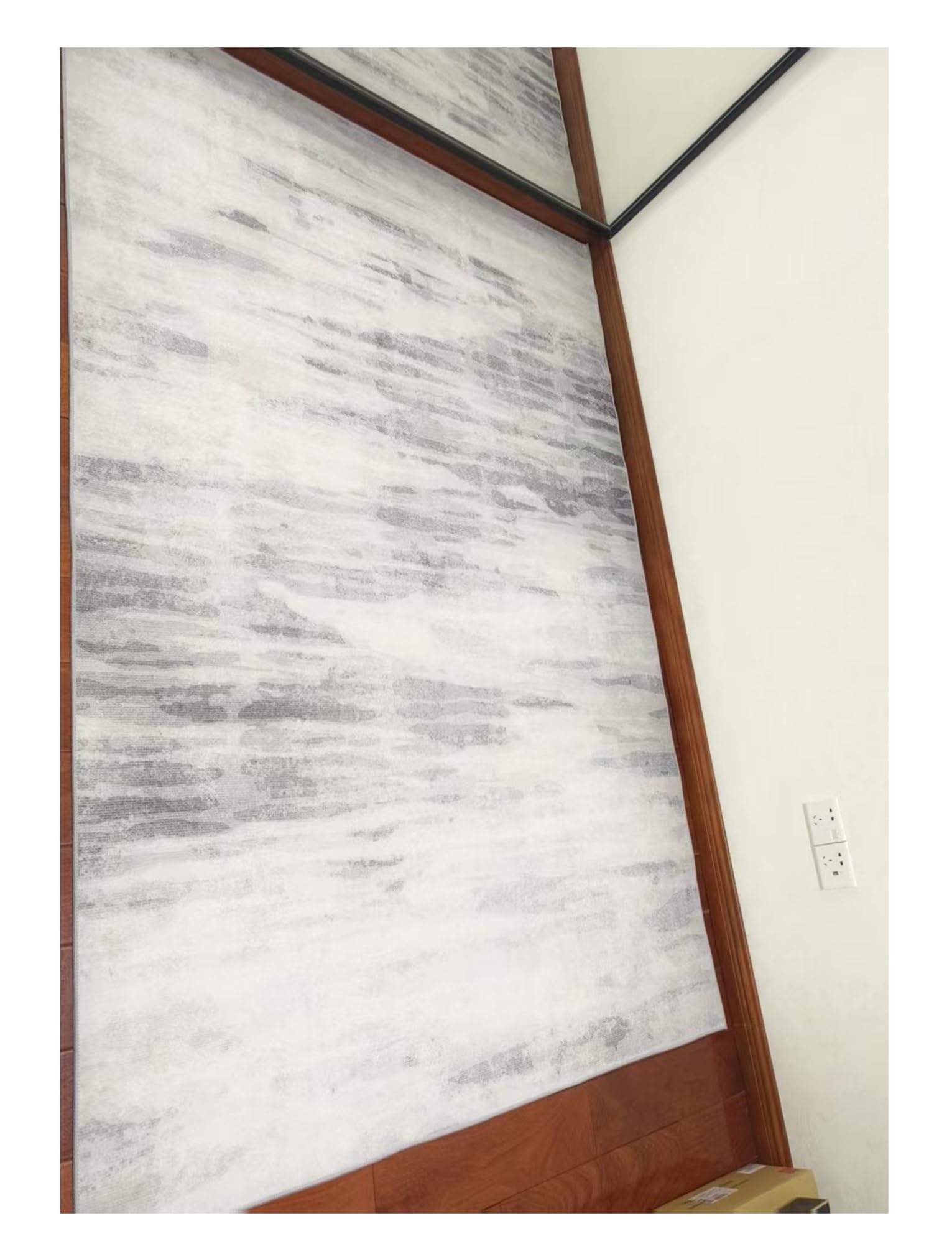 Tapis antidérapant de salon lavable et résistant aux taches