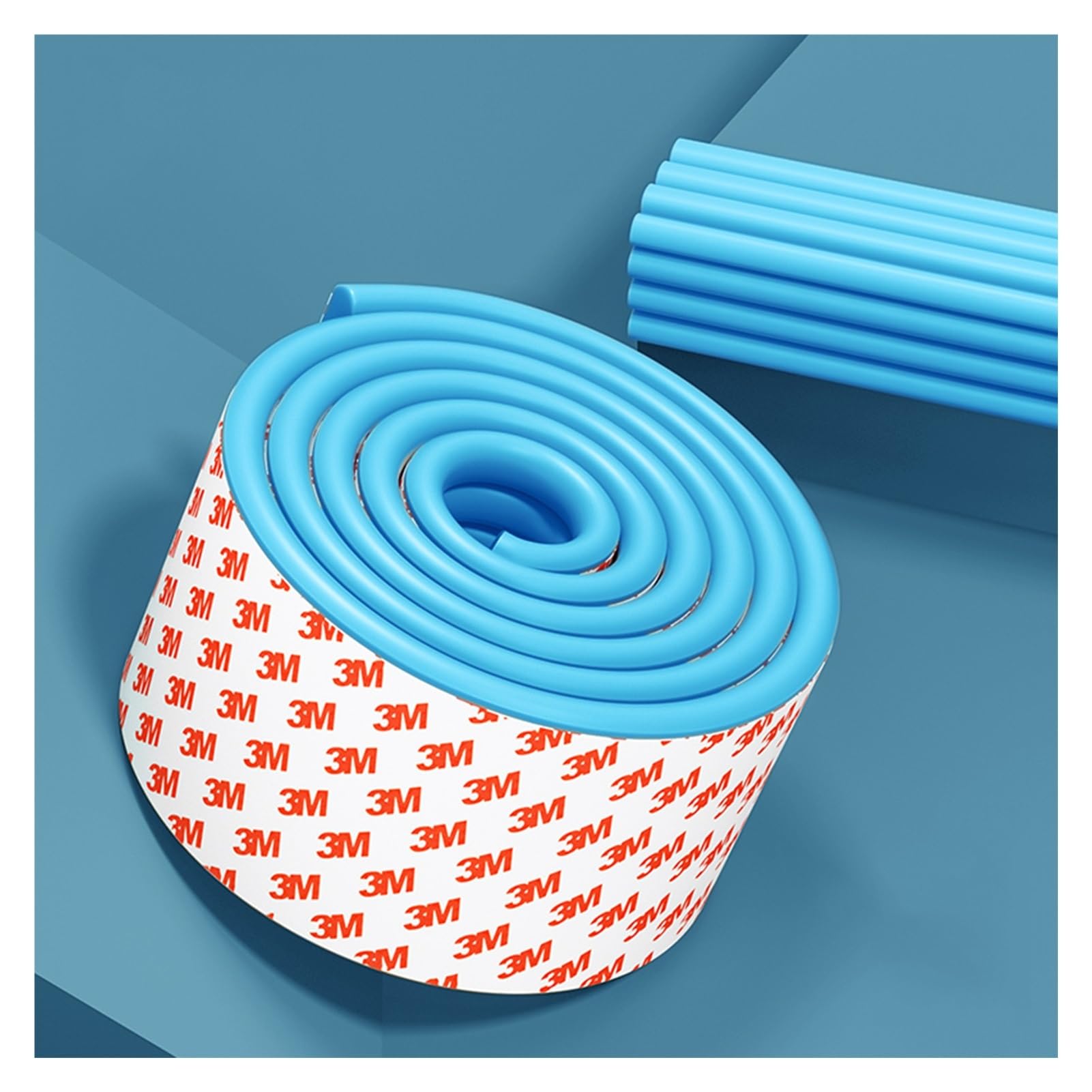 Protector de Esquinas, Protectores de Parachoques de Espuma Suave Resistente para Muebles y Bordes de Chimenea, cojín de Espuma a Prueba de Agua, pregrabado (Azul 1 Unidad)