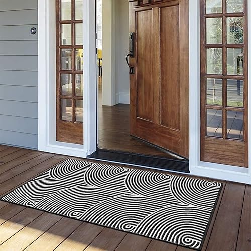 Miniatura 225 de Tiffasea Tapetes para puerta de interior, alfombra de área pequeña lavable beige de 2 x 3 pies, tapete reversible para puerta delantera, alfombra