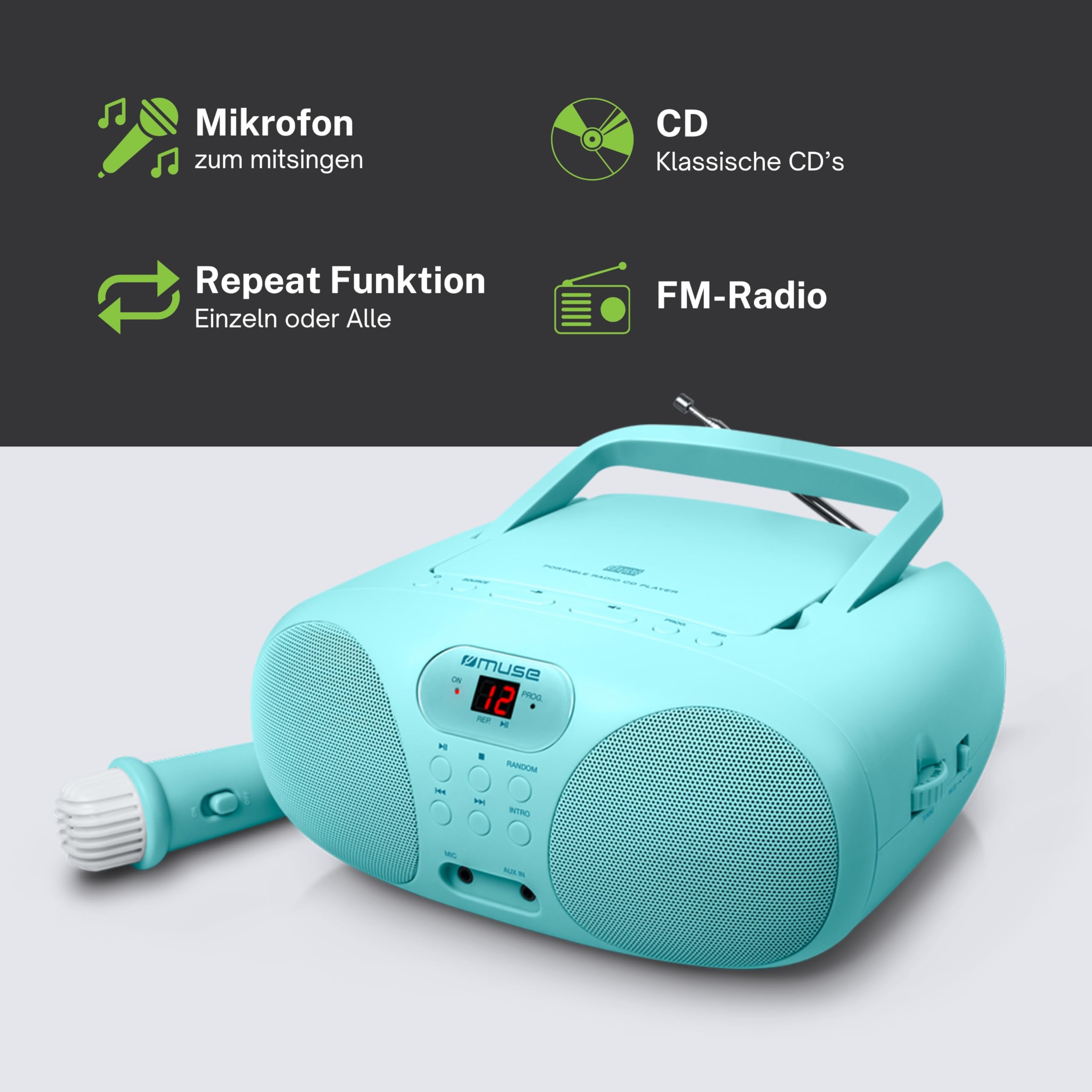 Muse M-203 KB Lecteur CD Micro