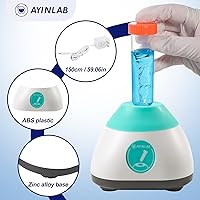 Vista 2 de Mezclador Vortex, mezclador de vórtice de laboratorio con función táctil, agitador de esmalte de uñas, agitador automático para mezcla