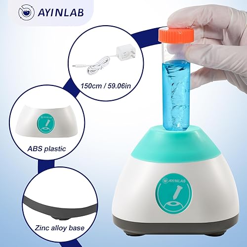 Miniatura 2 de Mezclador Vortex, mezclador de vórtice de laboratorio con función táctil, agitador de esmalte de uñas, agitador automático para mezcla de