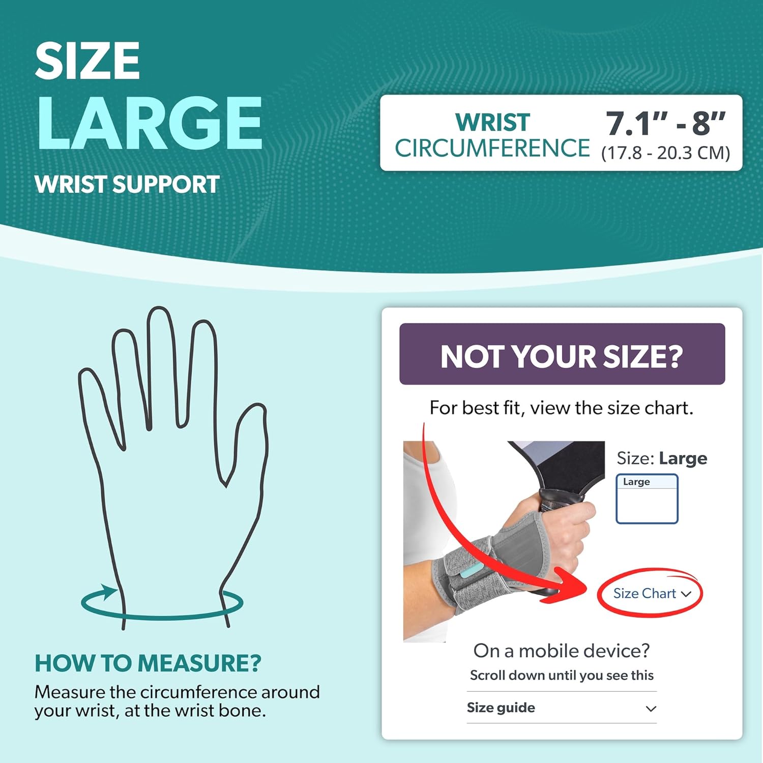 BraceAbility Wrist Support for Men and Women - Tennis and Pickleball Wrist Brace, Sports Injury Relief, Sprained Wrist Recovery, Tendonitis Support, Cycling, Volleyball, Golf - Right Hand (Large)