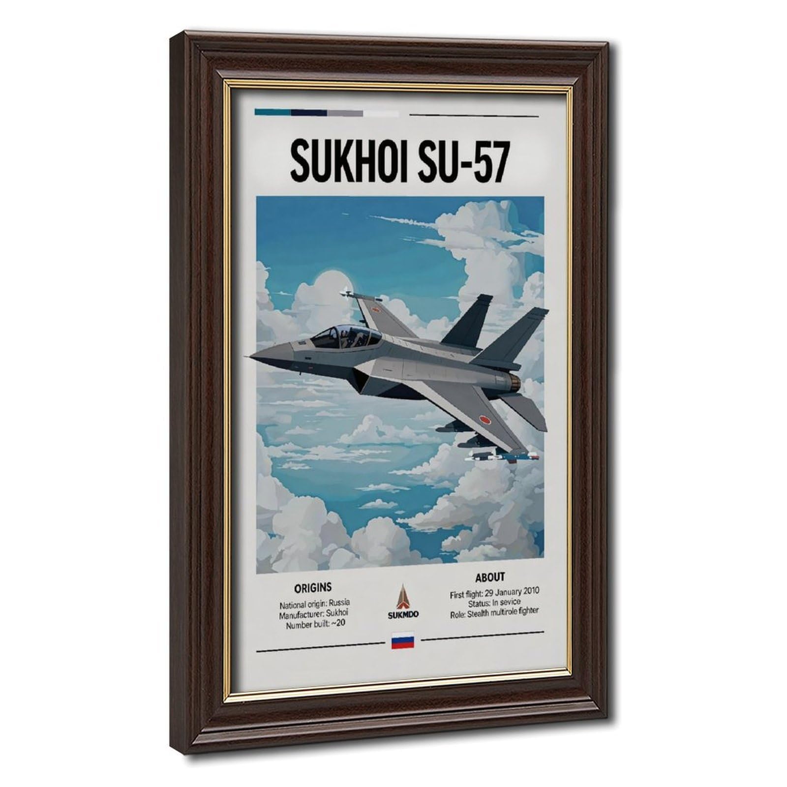 Bareronor Fighter Jet Canvas Poster for Dorm Room Decor Gift