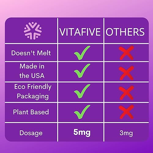 Miniatura 3 de Gomitas de melatonina extra fuertes, 5 mg  Ayuda para dormir para adultos  Suplemento de melatonina bajo en azúcar, vegano, sin gluten (50 unidades)