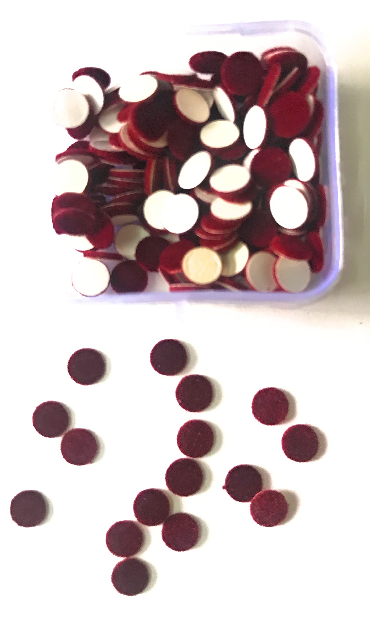 kalpana bindi Maroon Round Sticker kumkum | Size - 1 | (Pack of 12)-image-45