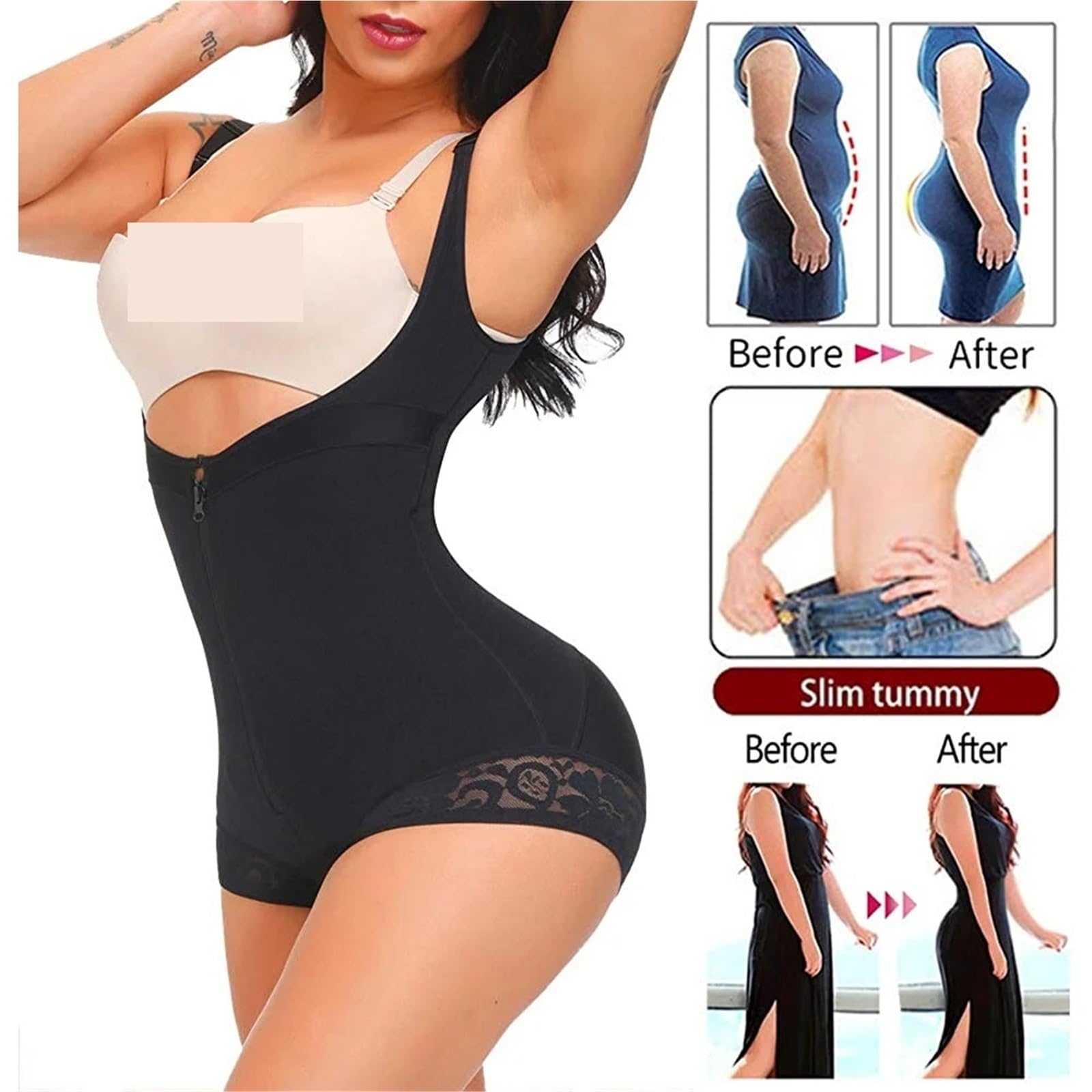 Shapewear per il controllo della pancia Shapewear per il corpo per le donne Shapers per tutto il corpo dimagrante biancheria intima dimagrante controllo della pancia Shapers dimagranti cinture
