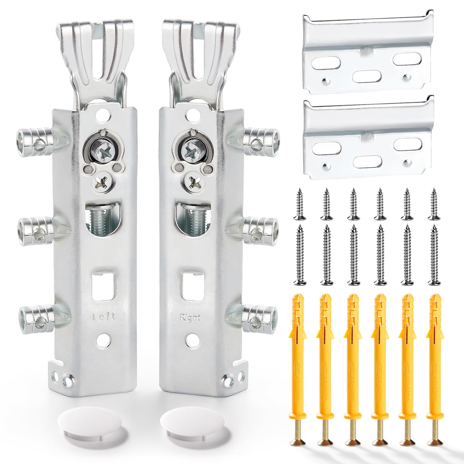 VooGenzek 2 PCS Concealed Cabinet Hanger, Concealed Hanging Bracket Kitchen, Kitchen Wall Unit Cabinet Plates Bracket